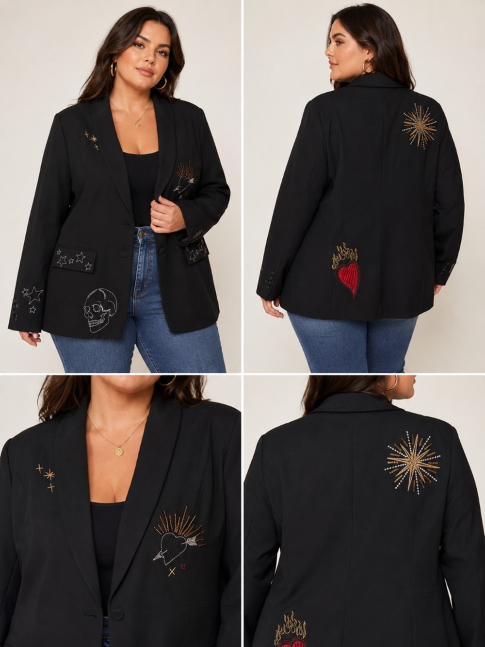 Torrid Studio Embroidered Blazer - 1